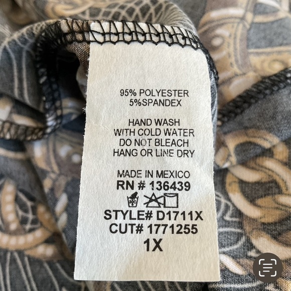 NWT SJS Gold chain dress SIZE 1X - Picture 11 of 12